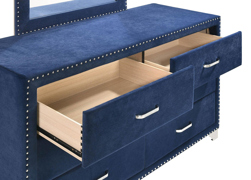 Melody 4-piece Queen Bedroom Set Pacific Blue - 223371Q-S4