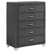 Melody 5-drawer Bedroom Chest Grey - 223385