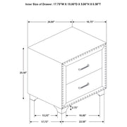 Melody 5-drawer Bedroom Chest Grey - 223385