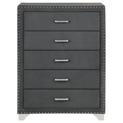 Melody 5-drawer Bedroom Chest Grey - 223385