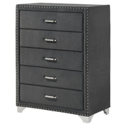 Melody 5-drawer Bedroom Chest Grey - 223385
