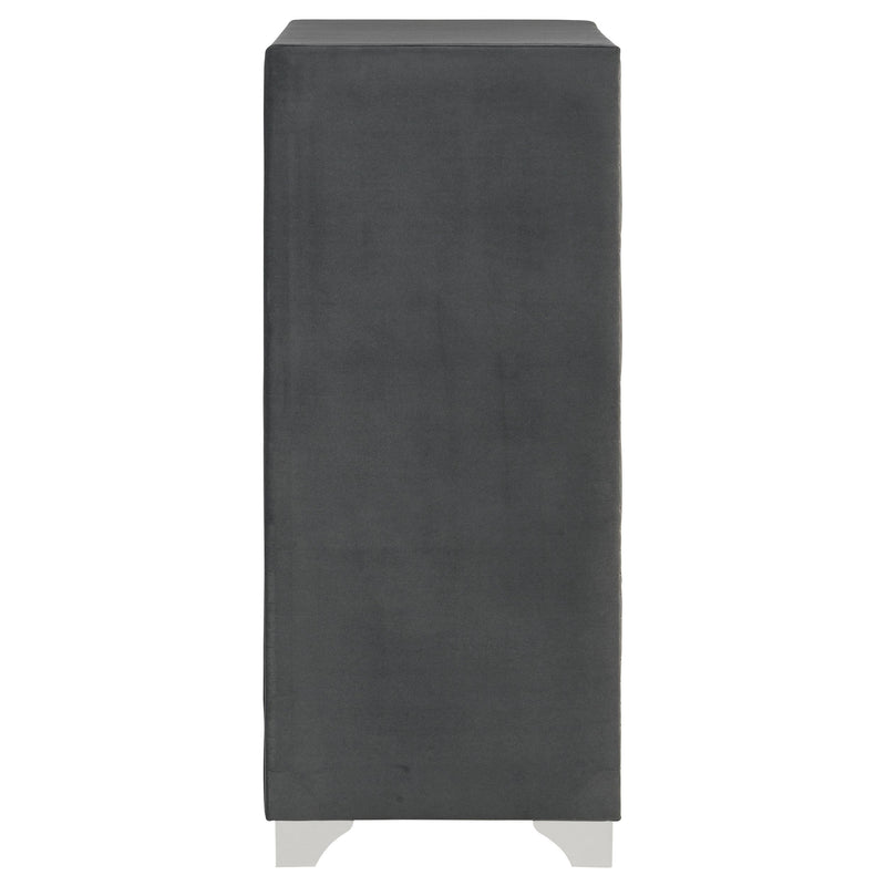 Melody 5-drawer Bedroom Chest Grey - 223385