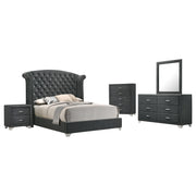 Melody 5-piece Eastern King Bedroom Set Grey - 223381KE-S5