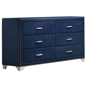 Melody 5-piece Eastern King Bedroom Set Pacific Blue - 223371KE-S5