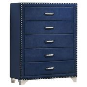 Melody 5-piece Eastern King Bedroom Set Pacific Blue - 223371KE-S5