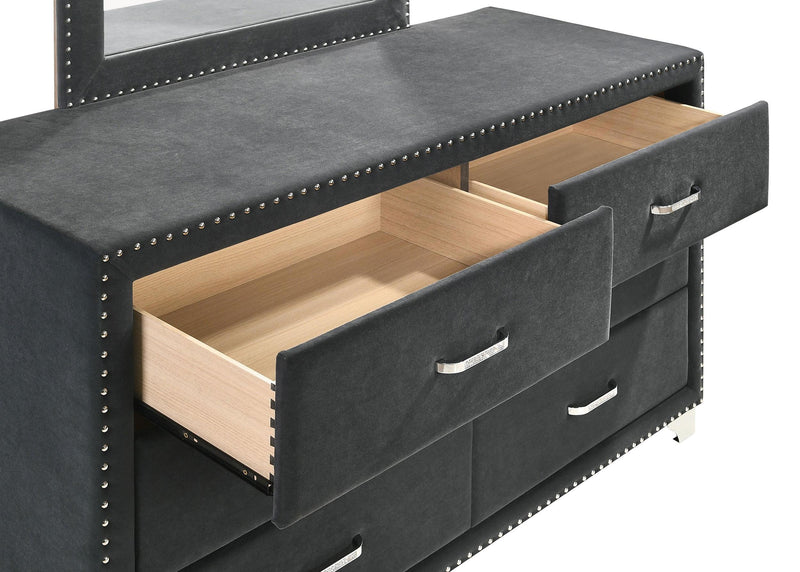 Melody 5-piece Queen Bedroom Set Grey - 223381Q-S5
