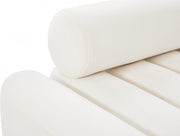 Melody 58" Velvet Upholstered Loveseat in Cream - 647Cream-L
