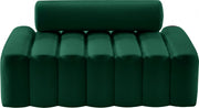 Melody 58" Velvet Upholstered Loveseat in Green - 647Green-L