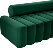 Melody 58" Velvet Upholstered Loveseat in Green - 647Green-L