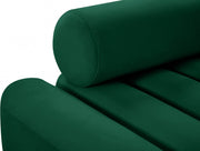 Melody 58" Velvet Upholstered Loveseat in Green - 647Green-L