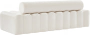 Melody 83.5" Velvet Upholstered Sofa in Cream - 647Cream-S