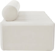 Melody 83.5" Velvet Upholstered Sofa in Cream - 647Cream-S