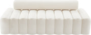 Melody 83.5" Velvet Upholstered Sofa in Cream - 647Cream-S