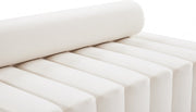 Melody 83.5" Velvet Upholstered Sofa in Cream - 647Cream-S