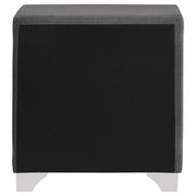 Melody Upholstered 2-drawer Nightstand Grey - 223382
