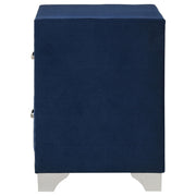 Melody Upholstered 2-drawer Nightstand Pacific Blue - 223372