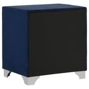 Melody Upholstered 2-drawer Nightstand Pacific Blue - 223372