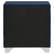Melody Upholstered 2-drawer Nightstand Pacific Blue - 223372