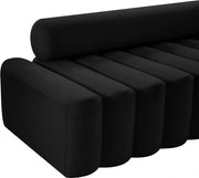 Melody Velvet Upholstered Chair in Black - 647Black-C