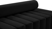 Melody Velvet Upholstered Chair in Black - 647Black-C
