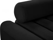 Melody Velvet Upholstered Chair in Black - 647Black-C