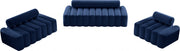 Melody Velvet Upholstered Chair in Blue - 647Navy-C