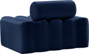 Melody Velvet Upholstered Chair in Blue - 647Navy-C