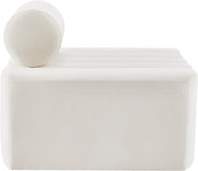 Melody Velvet Upholstered Chair in Cream - 647Cream-C