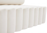 Melody Velvet Upholstered Chair in Cream - 647Cream-C
