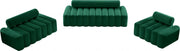 Melody Velvet Upholstered Chair in Green - 647Green-C