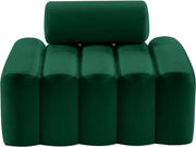 Melody Velvet Upholstered Chair in Green - 647Green-C