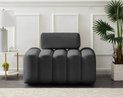 Melody Velvet Upholstered Chair in Grey - 647Grey-C
