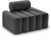 Melody Velvet Upholstered Chair in Grey - 647Grey-C