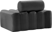 Melody Velvet Upholstered Chair in Grey - 647Grey-C