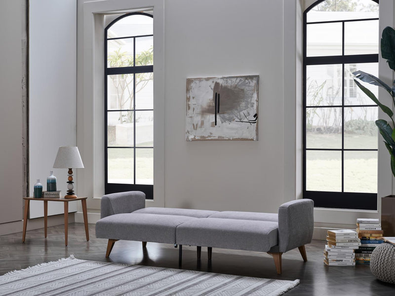 Memory Foam Sofa In A Box (Koopsi Basic Gray 110) - Gate FurnitureSleeper Sofa