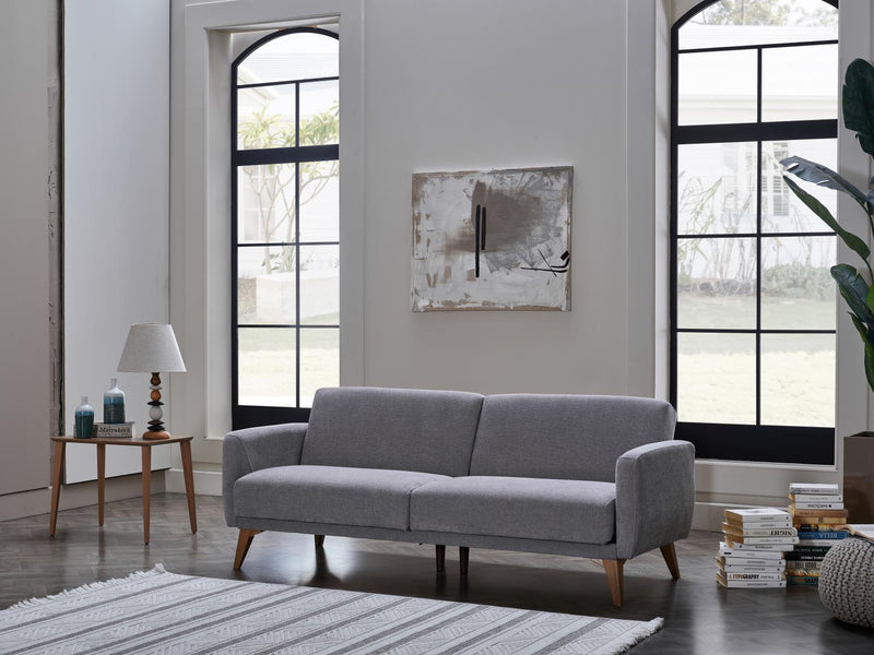 Memory Foam Sofa In A Box (Koopsi Basic Gray 110) - Gate FurnitureSleeper Sofa