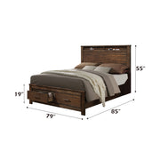 Merrilee EK Bed W/Storage - 21677EK