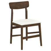 Merrin Dining Side Chair Off White and Walnut (Set of 2) - 192722