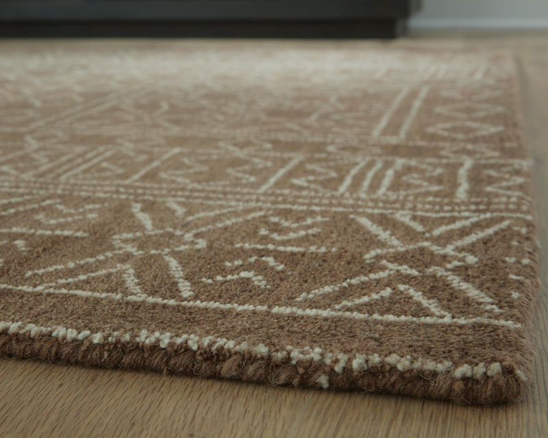 Merrittman Brown/Ivory 7'8" x 10' Area Rug - R407701