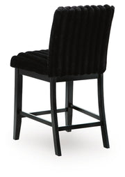 Mervannie Black Counter Height Barstool, Set of 2 - PCD571-124