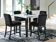 Mervannie Counter Height Dining Table and 4 Barstools - PCD571D2