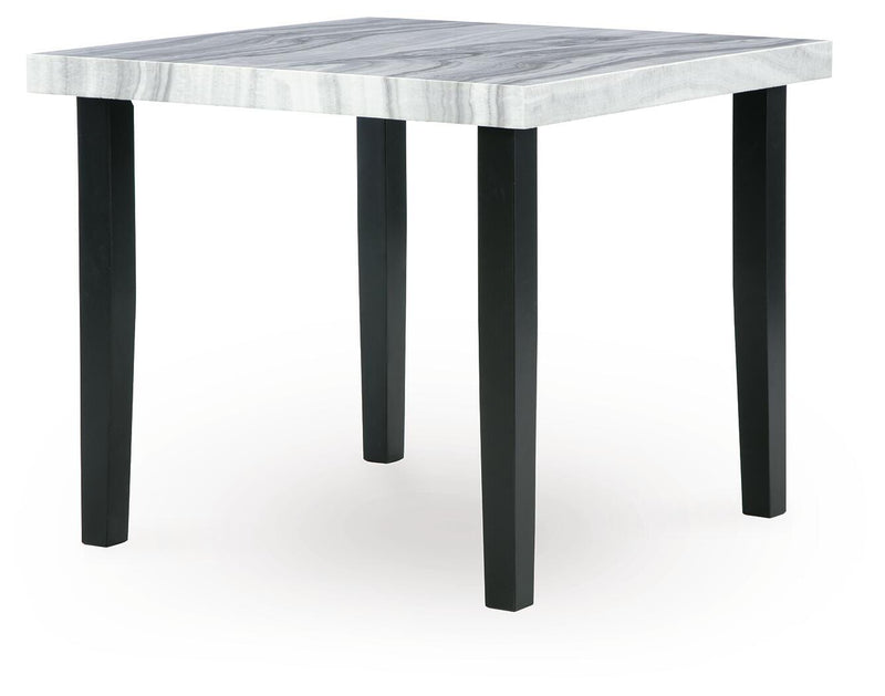 Mervannie Gray/Black Counter Height Dining Table - PCD571-13