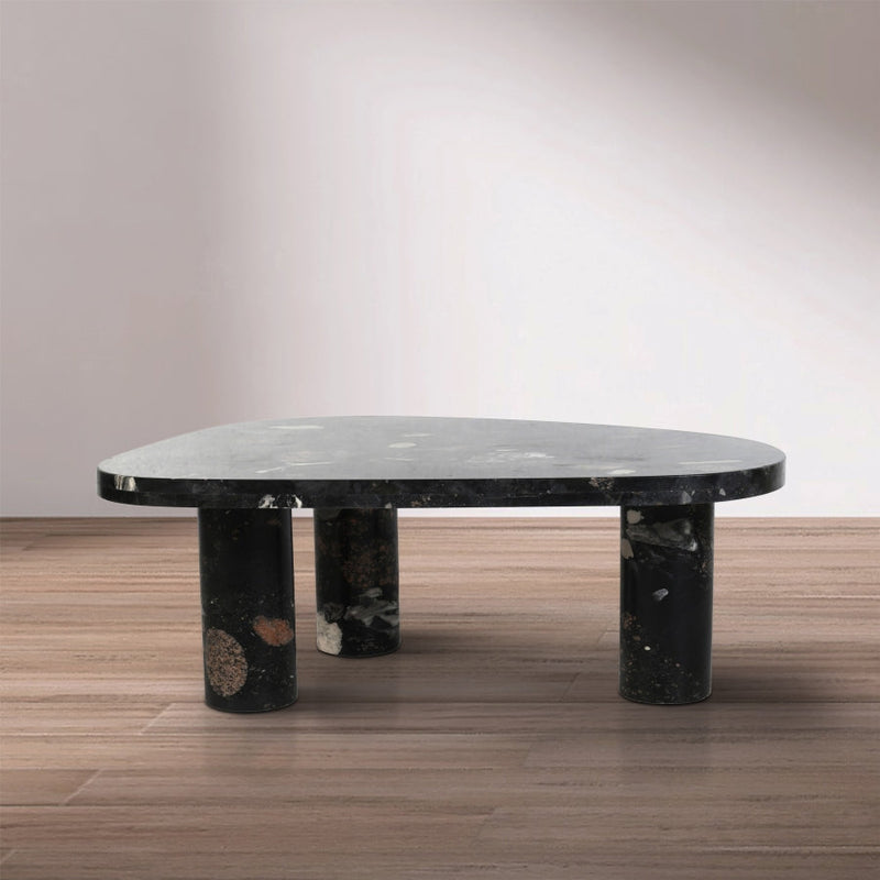Messina Granite Coffee Table in Stone - 99008Pebble-CT