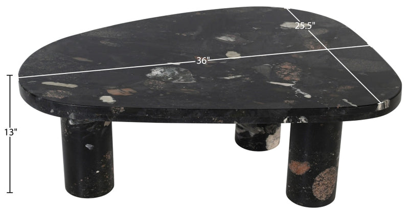 Messina Granite Coffee Table in Stone - 99008Pebble-CT