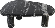 Messina Marble Coffee Table in Black - 99008Black-CT