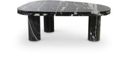 Messina Marble Coffee Table in Black - 99008Black-CT