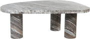 Messina Marble Coffee Table in Brown - 99008Brown-CT