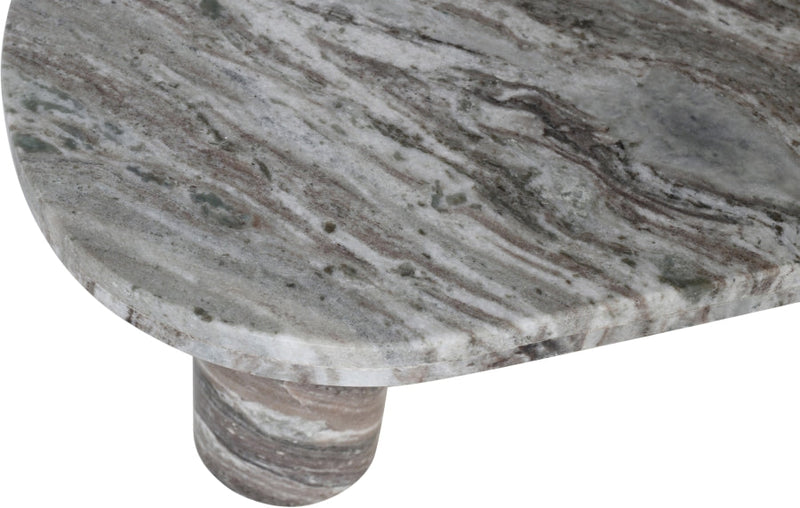Messina Marble Coffee Table in Brown - 99008Brown-CT