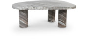 Messina Marble Coffee Table in Brown - 99008Brown-CT