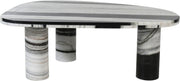 Messina Marble Coffee Table in Panda - 99008Panda-CT